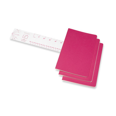 MOLESKINE Taccuino cartone 3x L/A5 629650 rigato, pink, 80 pagine