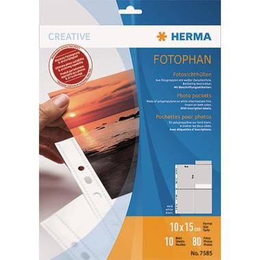 HERMA Sleeve Fotophan 10x15cm 7585 8 / 10 sheets