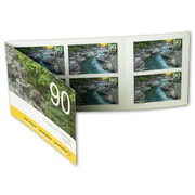 Stamps CHF 0.90 «Verzasca», Stamp booklet with 10 stamps Stamp booklet «Swiss river landscapes», self-adhesive, mint