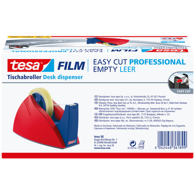 TESA Tischabroller EasyCut 66mx25mm 574220000 rot/blau
