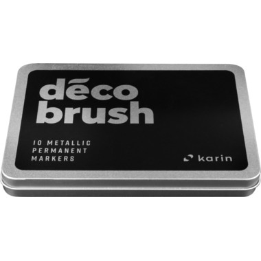 KARIN Deco Brush Metallic 28Z1 Metal Box 10 pezzi