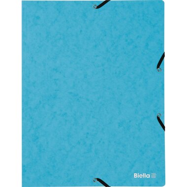 BIELLA Cartella con elastico A4 17840106U blu chiaro, 355gm2 200 fg.