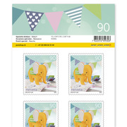 Stamps CHF 0.90 «Birth», Sheet with 10 stamps Sheet «Special events», self-adhesive, mint