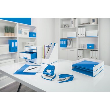 LEITZ Bürolocher NewNeXXt 50081036 blau für 30 Blatt