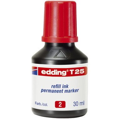 EDDING Recharge T25 T-25-2 rouge 30ml