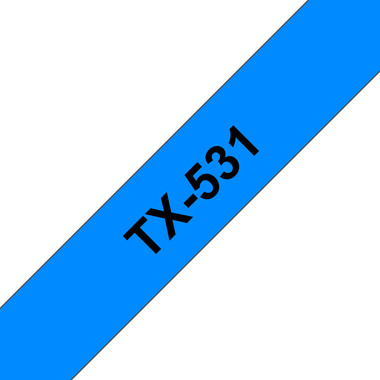 PTOUCH Nastro, plastificato nero/blu TX-531 PT-8000 12 mm