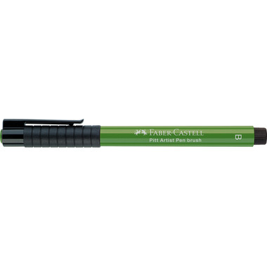 FABER-CASTELL Pitt Artist Pen Brush 2.5mm 167467 permanent grün oliv