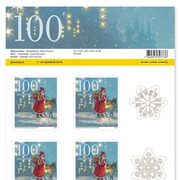 Timbres CHF 1.00 «Saint Nicolas», Feuille de 10 timbres Feuille Noël, autocollant, non oblitéré