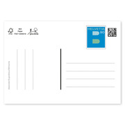 Cartoline postali preaffrancate Posta B 0.90 C6, retro bianco, confez. da 10