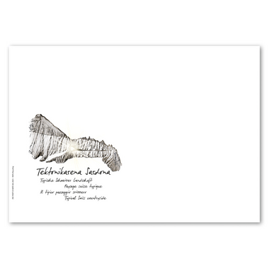 Enveloppe du jour d'émission «Haut lieu tectonique Sardona – Paysage suisse typique» Enveloppe du jour d'émission (FDC) sans timbre C6