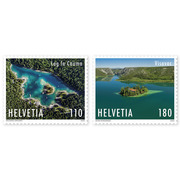 Timbres Série «Émission commune Suisse - Croatie» Série (2 timbres, valeur d&#039;affranchissement CHF 2.90), gommé, non oblitéré