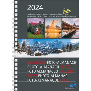 CALENDARIA Agenda Photo-Almanach 2024 43494620 D/E/I/F 15x21cm