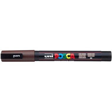 UNI-BALL Posca Marker 0.9-1.3mm PC-3M Dark brown marrone