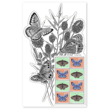 Image of Briefmarken CHF 1.00 «EUROPA – Bedrohte Wildtiere», Bogen mit 8 Marken