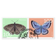 Stamps Series «EUROPA – Endangered national wildlife» Set (2 stamps, postage value CHF 2.00), gummed, cancelled