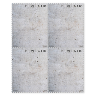 Block of four «Art in architecture» Block of four (4 stamps, postage value CHF 4.40), self-adhesive, mint