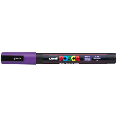 UNI-BALL Posca Marker 0,9-1,3mm PC-3M VIOLET violett, Rundspitze