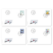 First-day cover «Special events» Single stamps (4 stamps, postage value CHF 4.00) on 4 first-day covers (FDC) C6