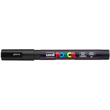 UNI-BALL Posca Marker 0,9-1,3mm PC-3M BLACK nero