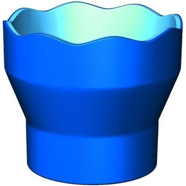 FABER-CASTELL Tazza di acqua CLIC & GO 181510 blu, per pennello