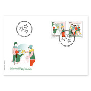 First-day cover «Pro Juventute - Stay connected» Set (2 stamps, postage value CHF 2.00+1.00) on first-day cover (FDC) C6