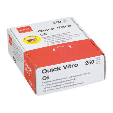 ELCO Pochette Quick Vitro C6 29003.80 rouge 250 pcs.