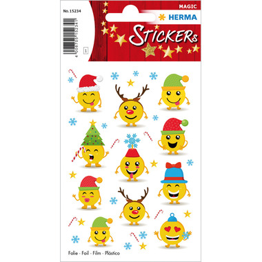 HERMA Sticker Natale 15234 colorato 11 pezzi/1 fogli
