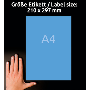 AVERY ZWECKFORM Etichette A4 3471 blu 100 pezzi
