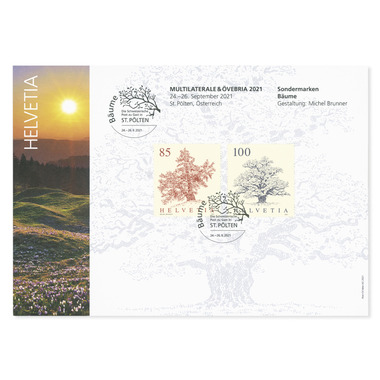 Internationale Briefmarkenausstellungen 2021, Ausstellungskarten Ausstellungskarte St. Pölten 2021