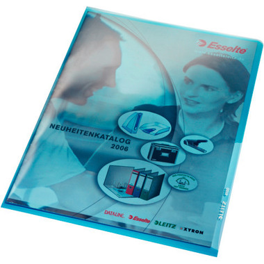 LEITZ Dossier Premium A4 41000035 bleu, 0,15mm 100 pcs.