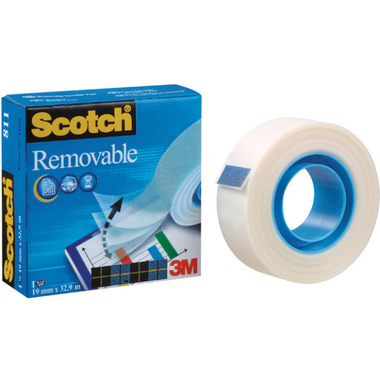 SCOTCH Tape 811 19mmx33m 8111933K invisible, removable