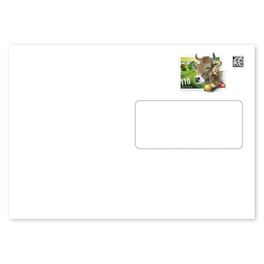 Pre-franked envelopes A Mail 1.10 with window A Mail up to 100 g within Switzerland, C5, units of 10