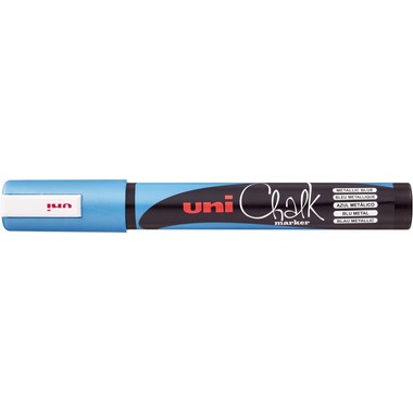 UNI-BALL Chalk Marker 1.8-2.5mm PWE-5M METALLIC BLUE Metallic blu