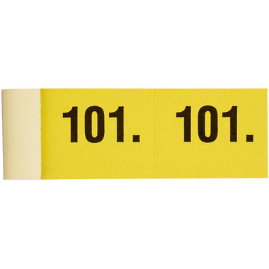 SIMPLEX Garderobenblock 101-200 13078 gelb 100 Blatt