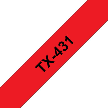 PTOUCH Ruban, laminé noir/rouge TX-431 PT-8000 12 mm