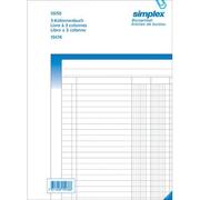 SIMPLEX Livre colonne A4 15474 blanc / bleu 50x2 feuilles 