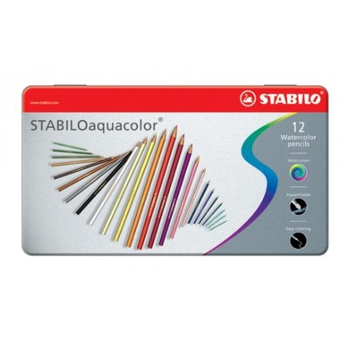 STABILO Crayon de coul.aquacolor 2,8mm 16125 12 Stück 12 pcs.