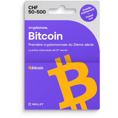 Carte cadeau Cryptonow - Bitcoin variabel