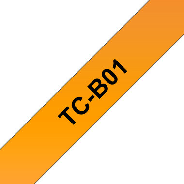 PTOUCH Band,lam.,fluor. schw./orange TC-B01 PT-3000 12 mm