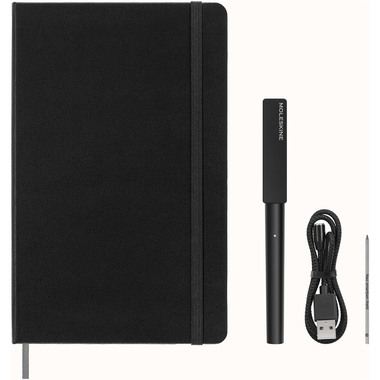 MOLESKINE Smart Writing Set Smart Pen+3 56598851571 schwarz, liniert, 176 Blatt