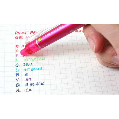 PILOT Frixion Clicker 0.7mm BLRT-FR7-B nero, rechargeable, corrig.