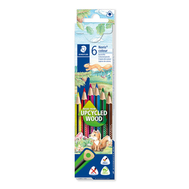 STAEDTLER Crayons couleur Noris 187C6 03 upcycled Wood 6 pcs.