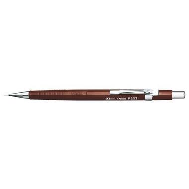 PENTEL Pencil retract. 0.3mm P203 - E brown with eraser