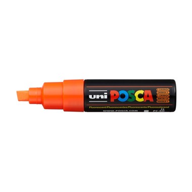 UNI-BALL Posca Marker 8mm PC8K F.ORANG fluo orange, Keilspitze