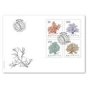 Alberi, Busta primo giorno Serie (4 francobolli, valore facciale CHF 5.35) su busta primo giorno (FDC) E6