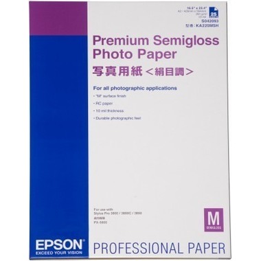 EPSON Premium Semigloss Photo A2 S042093 Stylus Pro 4000 251g 25 fogli
