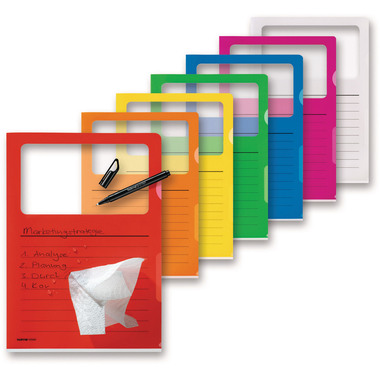 KOLMA Dossier Visa Script A4 59.660.19 5-colori, finestra 10 pezzi