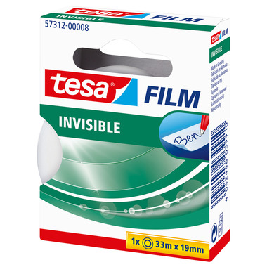TESA Tesafilm 33mx19mm 57312-00008 invisible 1 roto.