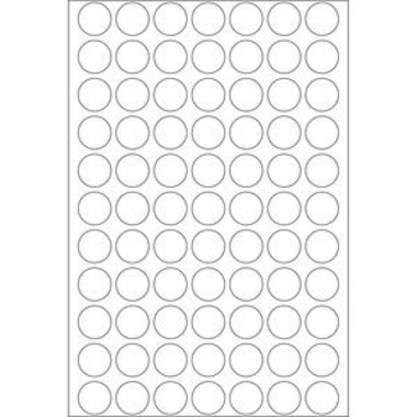 HERMA Etichette rontondo 13mm 2230 bianco 2464 pezzi