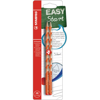 STABILO Bleistift EASYgraph S HB B-53115-10 orange, R 2 Stück